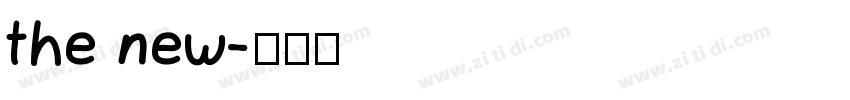 the new字体转换